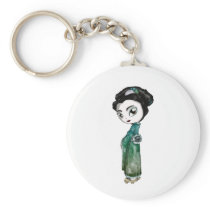 Frosted Spring Geisha Key Chain