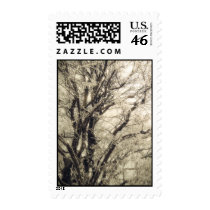 Frosted Tree postage stamps