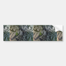 Frosted window-pane bumper stickers