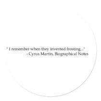 Frosting Quote stickers