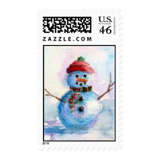 Frosty ACEO Postage Stamp stamp