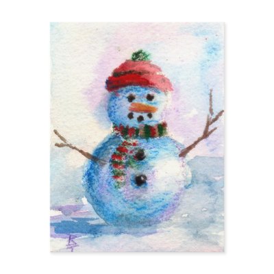 Frosty ACEO Postcard by bmthour