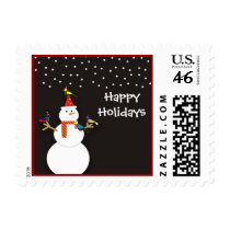 Frosty and Friends Holiday Postage postage
