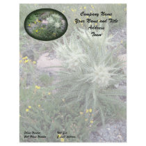 Frosty Ball: Alpine Wildflowers Customized Letterhead