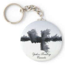 Frosty Barbed Wire; Yukon Territory, Canada Key Chain