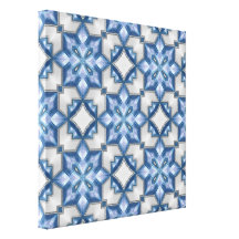 Frosty Blues Gallery Wrapped Canvas