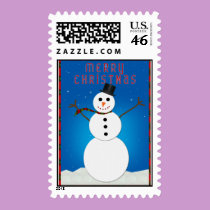 Frosty Christmas postage by laohare Frosty Christmas postage