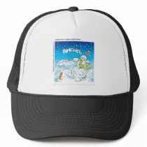 Frosty Fights The Flu Funny Christmas Gifts & Tees hats by beardiethor123 Frosty Fights The Flu Funny Christmas Gifts & Tees hats
