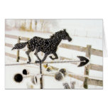 Frosty Horse Card