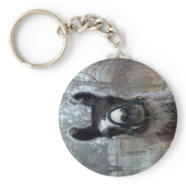 Frosty Llama Key Chain