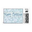 Frosty Merry Christmas postage stamp by JoyOfLife Frosty Merry Christmas postage stamp