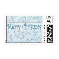 Frosty Merry Christmas postage stamp by JoyOfLife Frosty Merry Christmas postage stamp