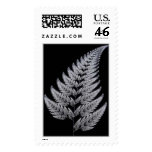Frosty Metallic Fern Leaf Postage stamps
