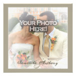 Frosty Photo Overlay Wedding Invitations