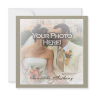 Frosty Photo Wedding Invitations invitation