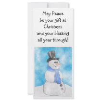 Frosty rack cards