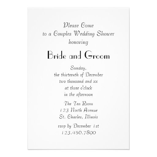 Frosty Red Berries Couples Wedding Shower Invites