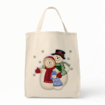 Frosty Snowman Family - Blue bags