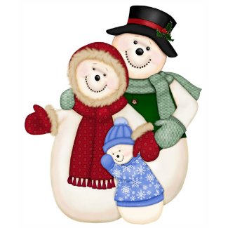 Frosty Snowman Family - Blue shirt