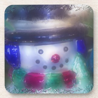 Frosty Snowman Ornament Coaster