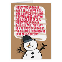 Frosty the snowman...christmas card cards