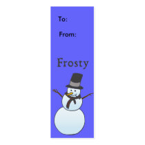 Frosty the Snowman Gift Tag business cards by ecogreenbags Frosty the Snowman Gift Tag business cards