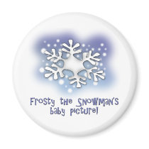 Frosty the snowman's baby pictures magnet