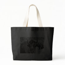 Frosty Yellowstone Bison Tote Bags