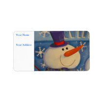 frosty, Your Name, Your Address labels