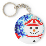 FROSTY'S NIGHT Snowman Design Keyring keychains