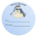 Frosty's Winter Blessing Gift Tags sticker