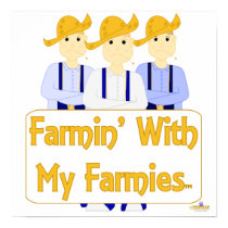 Frowning Farmies RBB Blue Pants Farmin With My Far posters