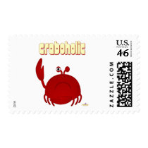 Frowning Red Crab Craboholic stamps
