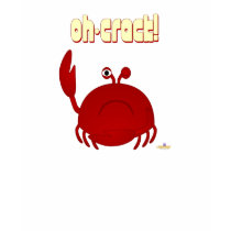 Frowning Red Crab Oh Crack t-shirts by animalacres Frowning Red Crab Oh Crack t-shirts
