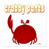 Frowning Red Crab   Pants posters