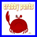 Frowning Red Crab   Pants posters