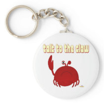 Frowning Red Crab Talk To The Claw keychains