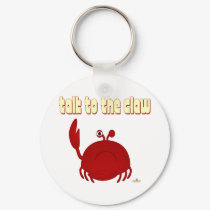 Frowning Red Crab Talk To The Claw keychains by animalacres Frowning Red Crab Talk To The Claw keychains