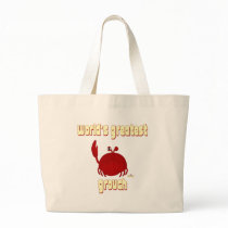 Frowning Red Crab World's Greatest Grouch bags