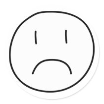 Frowning Smiley stickers