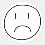 Frowning Smiley Stickers