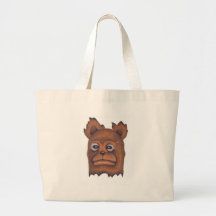 Frownybear Canvas Bags