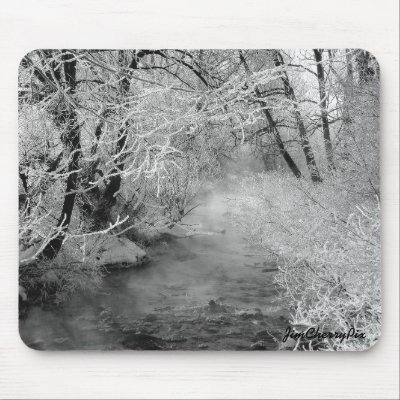 Frozen Bare Branches Mouse Pad by JimCherryPix