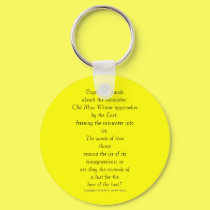 "Frozen Beach" Poem Keychain