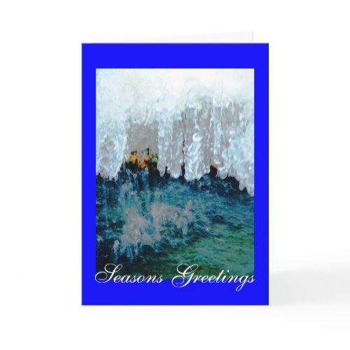 Frozen Fountain Seasons Greetings card