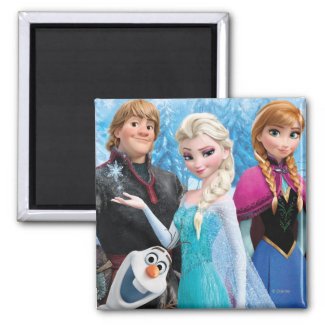 Frozen Group 2 Inch Square Magnet