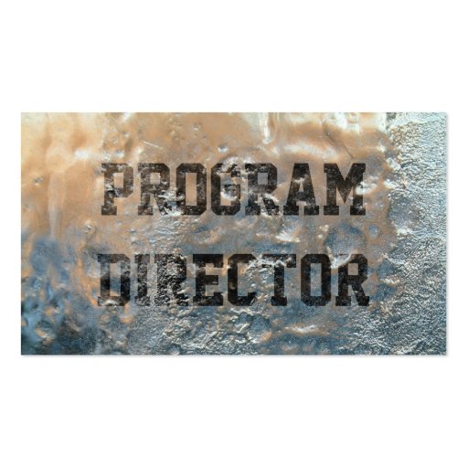 Frozen Ice Program Director Business Card (front side)