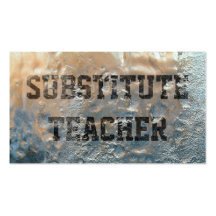 Frozen Ice Substitute Teacher Business Card