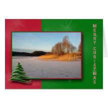 Frozen Lake Christmas Card