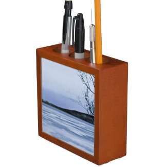 Frozen Lake Pencil Holder